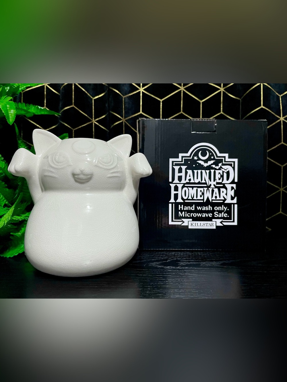 Killstar Ghost Kitty Vase